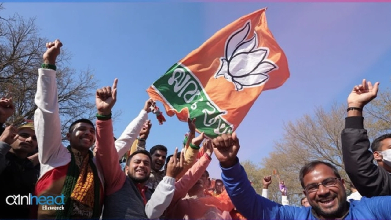 Delhi Election Results 2025: BJP Sees Strong Comeback as Key Leaders Gather at Headquarters