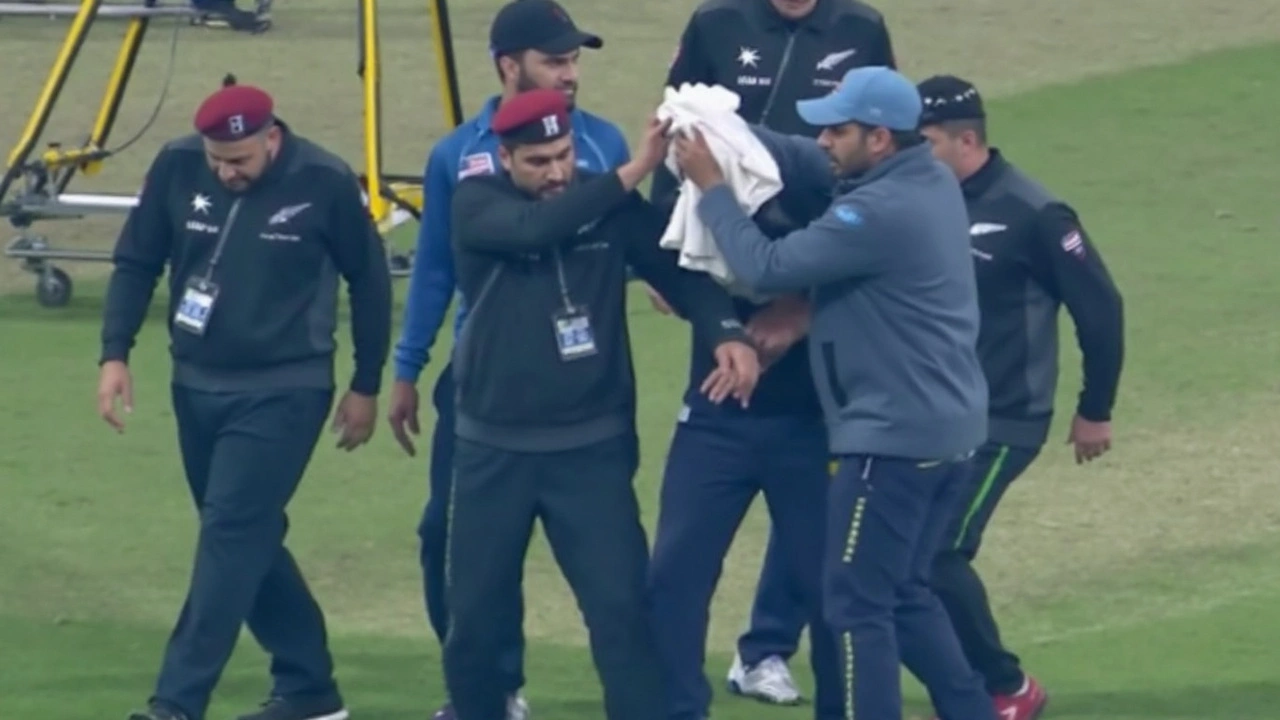 Rachin Ravindra’s Grit Shines After Head Injury in Pakistan–New Zealand ODI