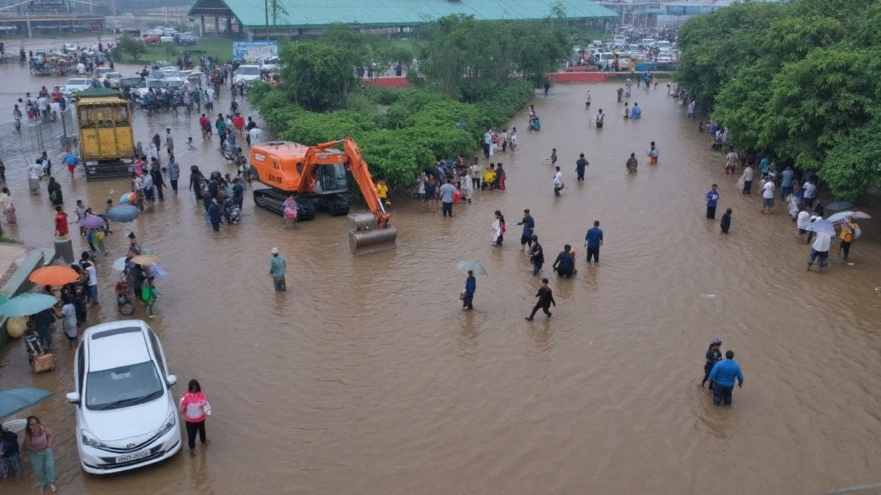 Delhi rainfall pushes Yamuna above evacuation mark; flights delayed, diversions across NCR
