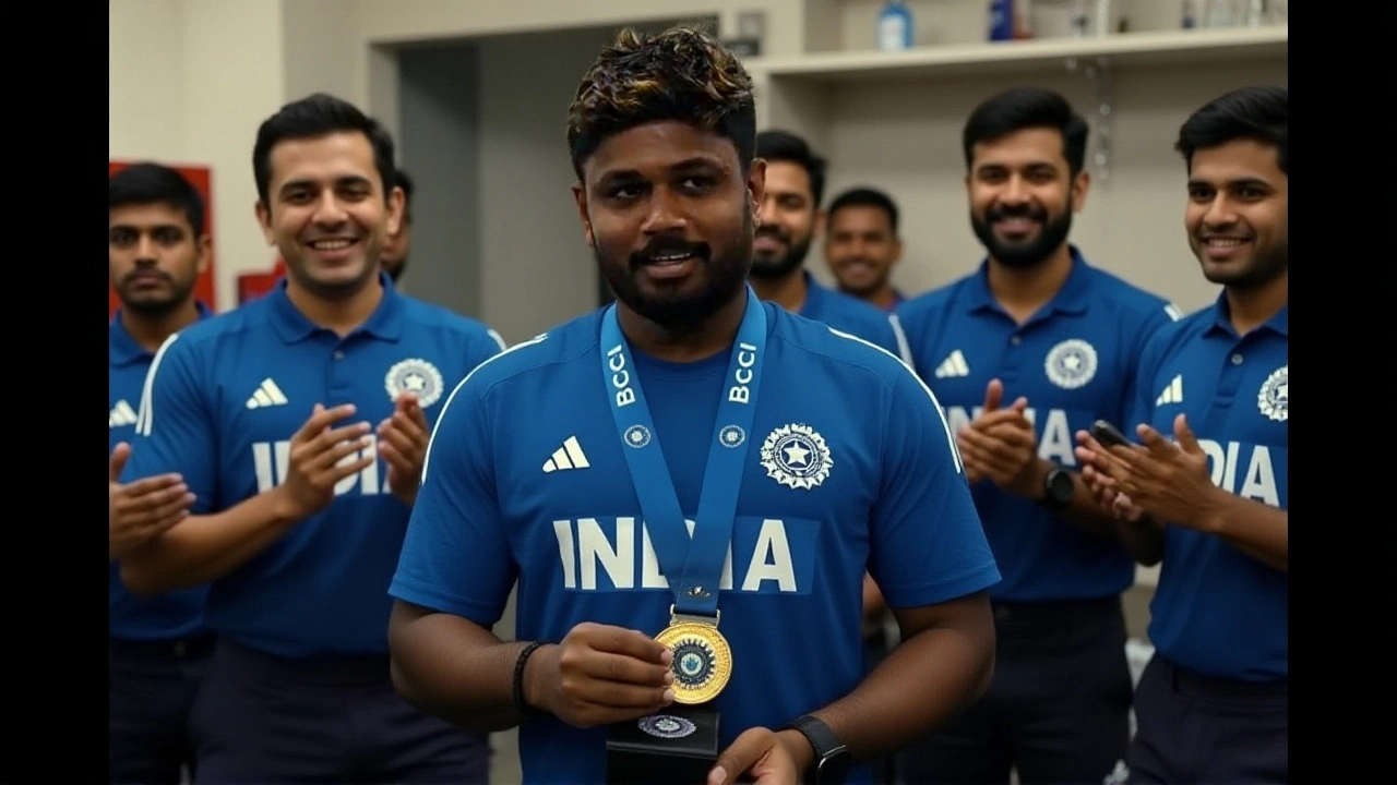 Sanju Samson Bags Impact Player Medal After Super Over Thriller vs Sri Lanka